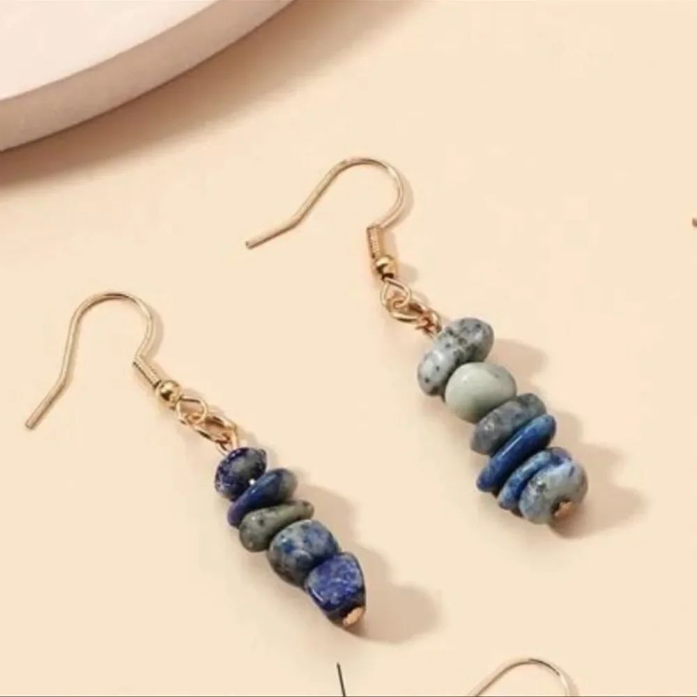 ⭐️3/$25⭐️ NEW Blue Stone Dangly Earrings